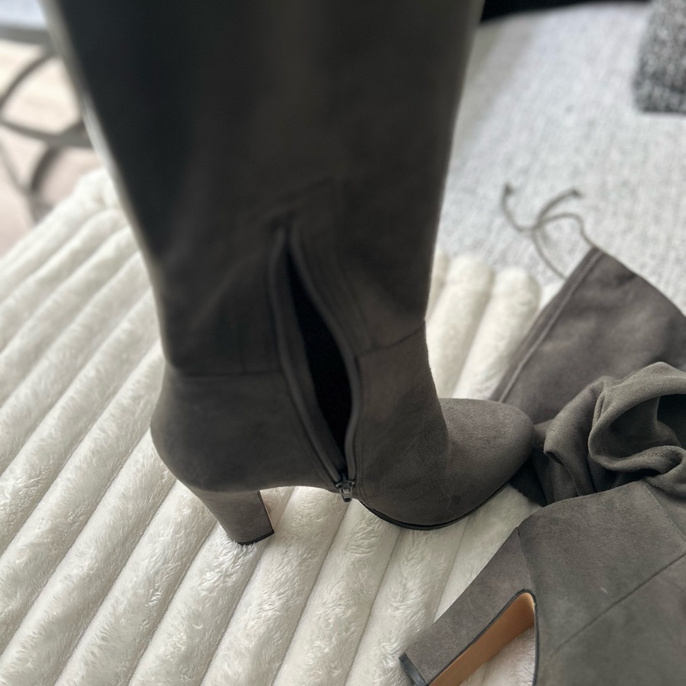 Vince Camuto Gray Knee-High Boots